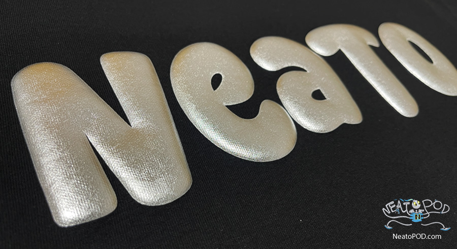 T-Shirt printed with 3D Puff