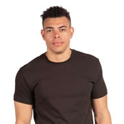 Model wearing Next Level 3600 Big and Tall T-Shirt