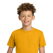 Model wearing Gildan 2000B Youth Ultra Cotton T-Shirt