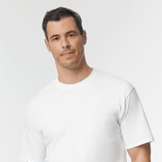 Model wearing Gildan 2000T Tall T-Shirt