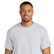Model wearing Gildan 8000 Unisex DryBlend T-Shirt