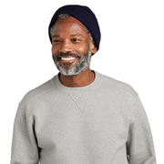 Model wearing Volunteer Knitwear VL130 Chore Fleece Crewneck Sweatshirt