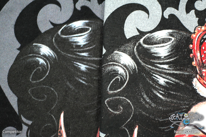 Side-by-side comparison of the Red Queen's hair