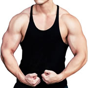 Model wearing Stringer Tank