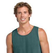 Model wearing Comfort Colors 9360 Unisex Garment-Dyed Heavyweight Tank Top